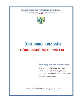 Đề tài Ứng dụng triz vào công nghệ web portal