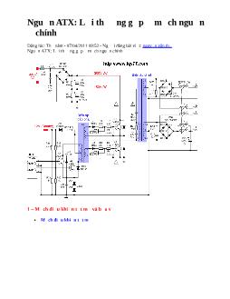 Nguồn ATX: Lỗi thường gặp ở mạch nguồn chính