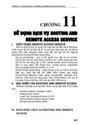 Sử dụng dịch vụ Routing and Remote Access Service