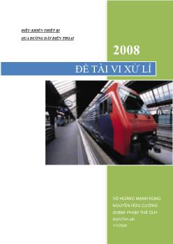 Đề tài Vi điều khiển - Điều khiển thiết bị qua đường dây điện thoại