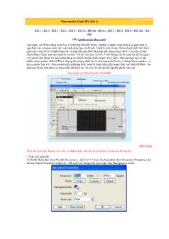 10 bài học về Macromedia Flash MX