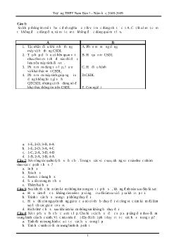 120 câu trắc nghiệm Access