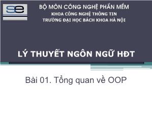 Bài giảng Lý thuyết ngôn ngữ hệ điều hành