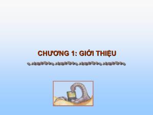 Bài giảng môn Hệ điều hành