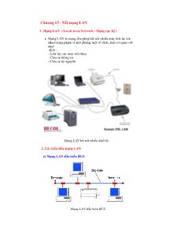 Bài giảng Nối mạng LAN