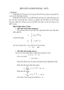 Biến đổi Fourier rời rạc (DFT)