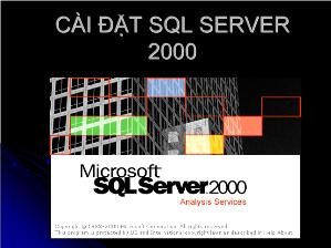 Cài đặt SQL server 2000