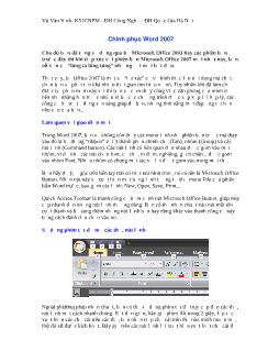 Chinh phục Word 2007