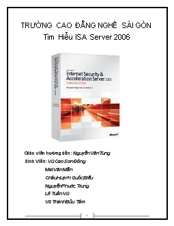 Đề tài Tìm Hiểu ISA Server 2006