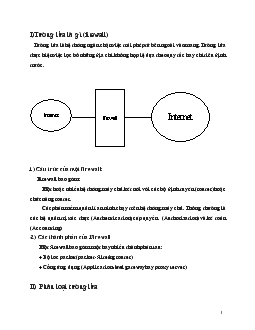 Đề tài Tìm hiểu về Firewall