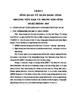 Đề tài Ứng dụng tin học vào quản lý giao dịch tiền gửi tiết kiệm dân cư tại Ngân hàng công thương Việt Nam