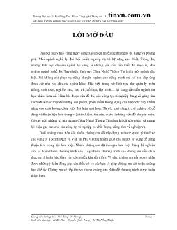 Đề tài Xây dựng Website quản lý thuê xe cho Công ty TNHH Dịch Vụ Vận Tải Phú Cường