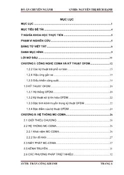 Đồ án Điều khiển công suất trong hệ thống MC-CDMA