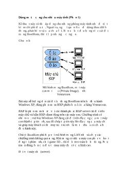 Dùng một ổ cứng cho nhiều máy tính