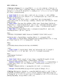 Ebook HTML toàn tập