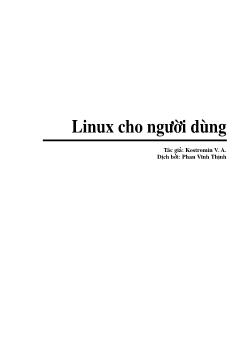 Ebook Linux cho người dùng