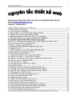 Ebook Nguyên tắc thiết kế web