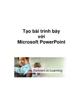 Ebook Tạo bài trình bày Microsoft PowerPoint