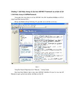 Giáo trình ASP.NET