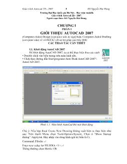 Giáo trình Autocad 2D - 2007