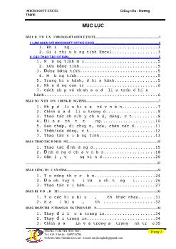 Giao trinh Excel2003