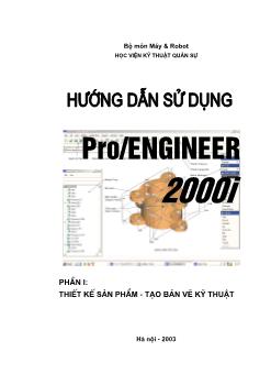 Giáo trình Hướng dẫn sử dụng Pro/Engineer 2000i