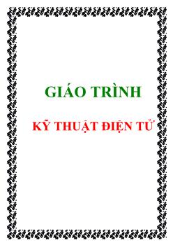 Giáo trình Kỹ thuật điện tử