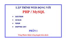 Giáo trình Lập trình web động với PHP / MySQL