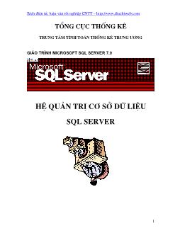 Giáo trình Microsoft SQL Server 7.0