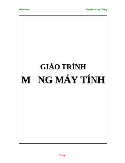 Giáo trình môn Mạng máy tính