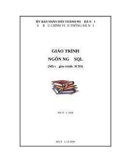 Giáo trình Ngôn ngữ SQL căn bản