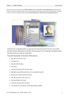 Giáo trình Photoshop CS - Cơ bản về Layer