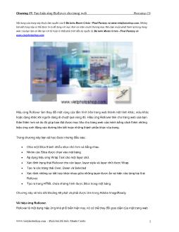 Giáo trình Photoshop CS - Tạo hiệu ứng Rollover cho trang web