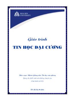 Giáo trình Tin học đại cương (Dùng cho khối sinh viên không chuyên tin)