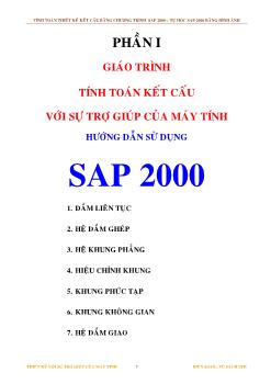 Giáo trình tính toán kết cấu với sự trợ giúp của máy tính hướng dẫn sử dụng SAP 2000