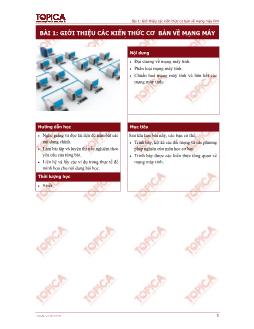 Giới thiệu các kiến thức cơ bản về mạng máy tính
