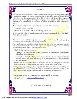 Hướng dẫn soạn giáo án điện tử bằng phần mềm PowerPoint 2003