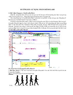 Hướng dẫn sử dụng phần mềm flash