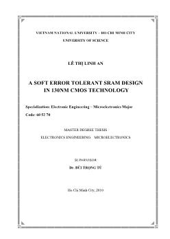 Khóa luận A soft error tolerant sram design in 130nm cmos technology