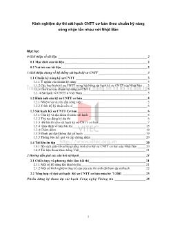 Kinh nghiệm dự thi sát hạch công nghệ thông tin cơ bản theo chuẩn kỹ năng công nhận lẫn nhau với Nhật Bản