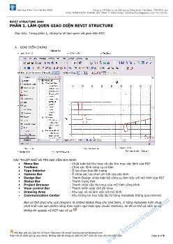 Làm quen giao diện Revit structure 2009