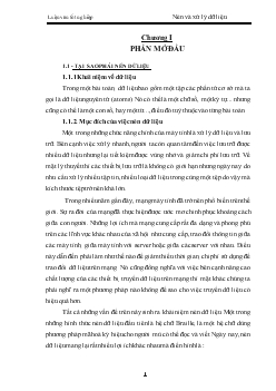 Luận văn Nén và xử lý dữ liệu