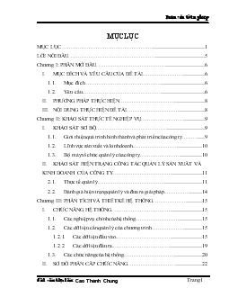 Luận văn Xây dựng hệ thống Quản Lý việc sản xuất và kinh doanh các sản phẩm nhựa của công ty TNHH Ngọc Hải
