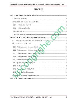 Tài liệu Hướng dẫn xây dựng WebGIS bằng hình từ cơ bản đến nâng cao bằng công nghệ ESRI