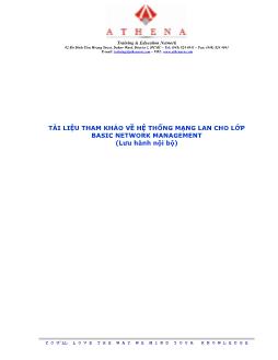 Tài liệu tham khảo về hệ thống mạng LAN cho lớp basic Network Management