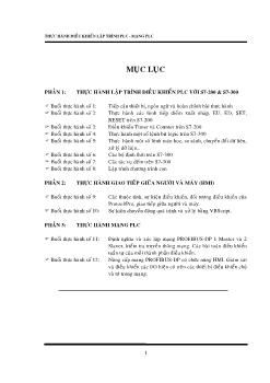 Thực hành điều khiển lập trình PLC - Mạng PLC