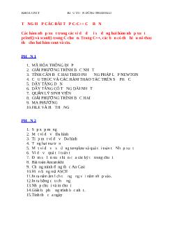 Tổng hợp các bài tập C/C++ cơ bản