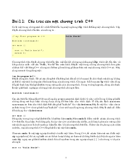 Giáo trình Ngôn ngữ C++