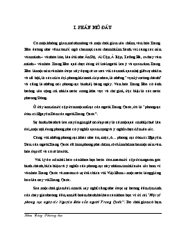 Đề tài Một số phong tục ngày tết Nguyên Đán của người Trung Quốc