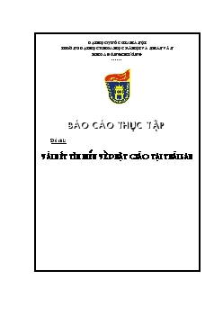 Đề tài Vài nét tìm hiểu về phật giáo tại Thái Lan